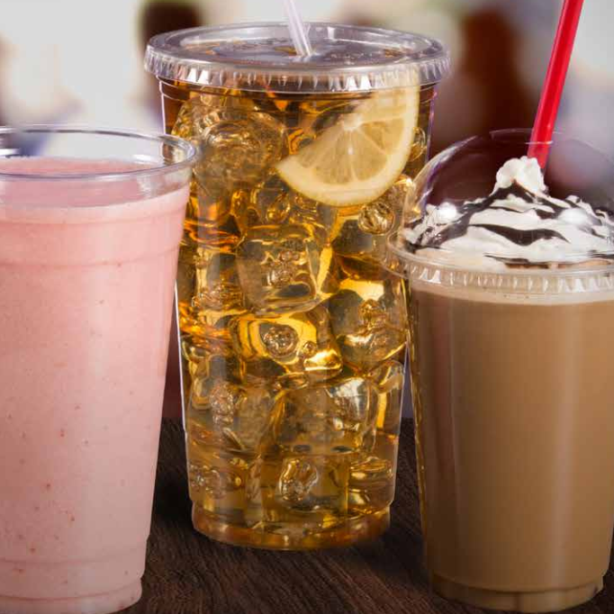 Clear PET Cups & Lids