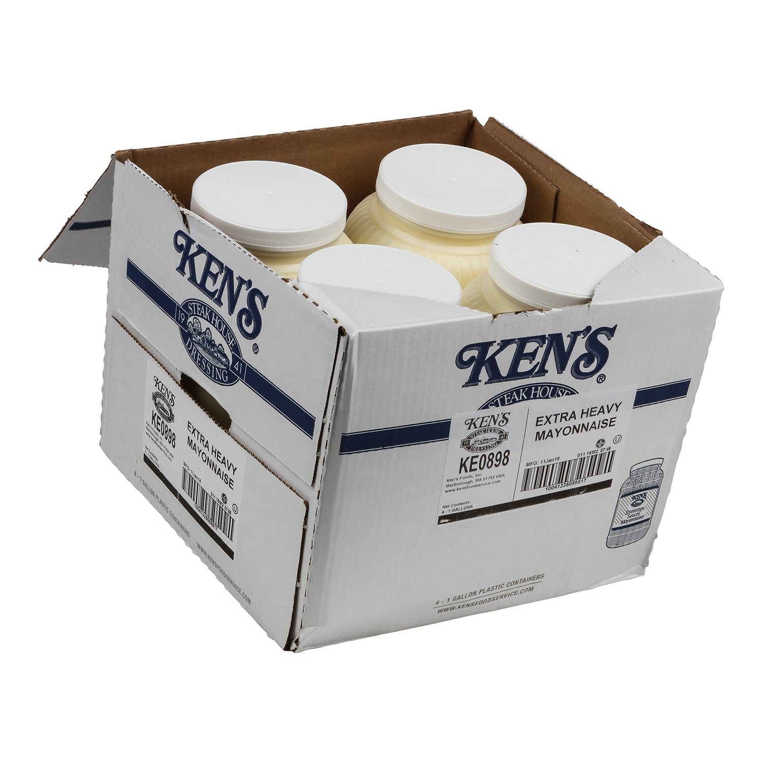Ken's KE0898 extra heavy mayonnaise case pack, 4 x 1 gallon