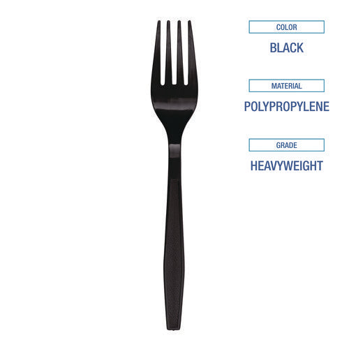 Boardwalk Heavyweight PS Black Fork 1,000/Case