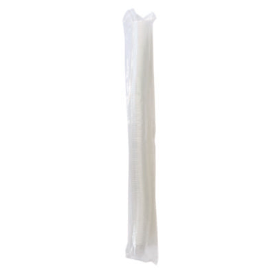 Shrink-wrapped sleeve of 50 1.5 oz clear polypropylene plastic portion cups for bulk 2,500/carton packaging.