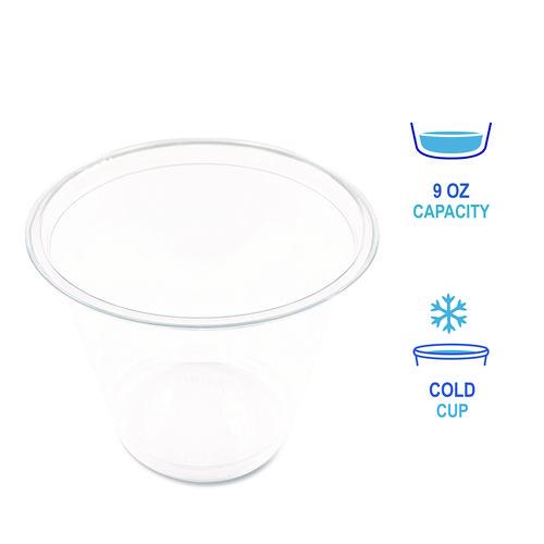 Boardwalk 9oz Clear Plastic Cold Pet Cup 1,000/Case