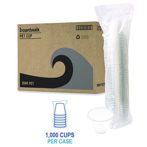 Boardwalk 9oz Clear Plastic Cold Pet Cup 1,000/Case