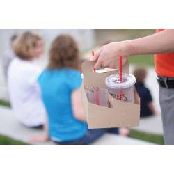KARAT 4-Cup Kraft Drink Carrier With Handle 200/Case
