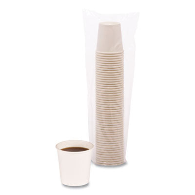 4oz White Paper Hot Cups, 1,000/Case
