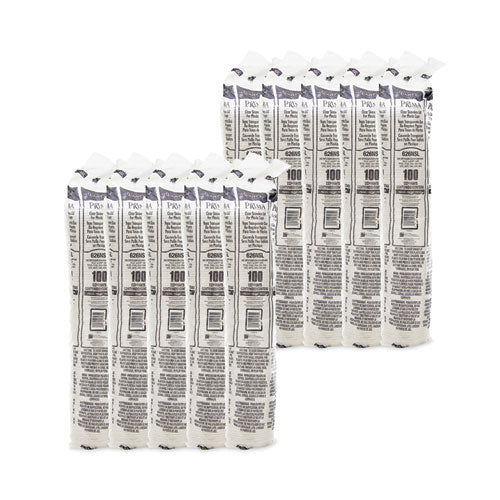 Twenty sleeves of 100 Dart 626NSL sip‑through lids – 1,000‑piece case broken down for easy dispensing.