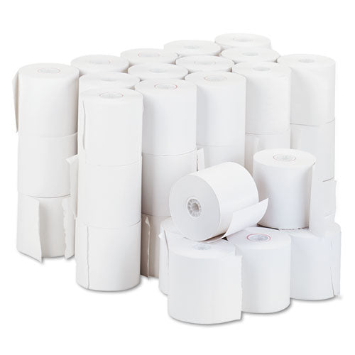Bond Paper Rolls, 3" x 165 ft, White, 50/Carton