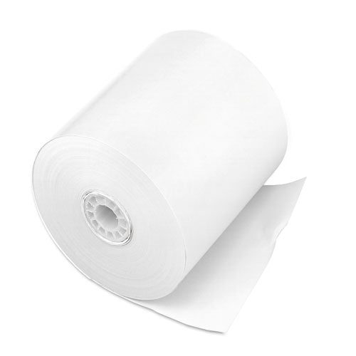 Bond Paper Rolls, 3" x 165 ft, White, 50/Carton