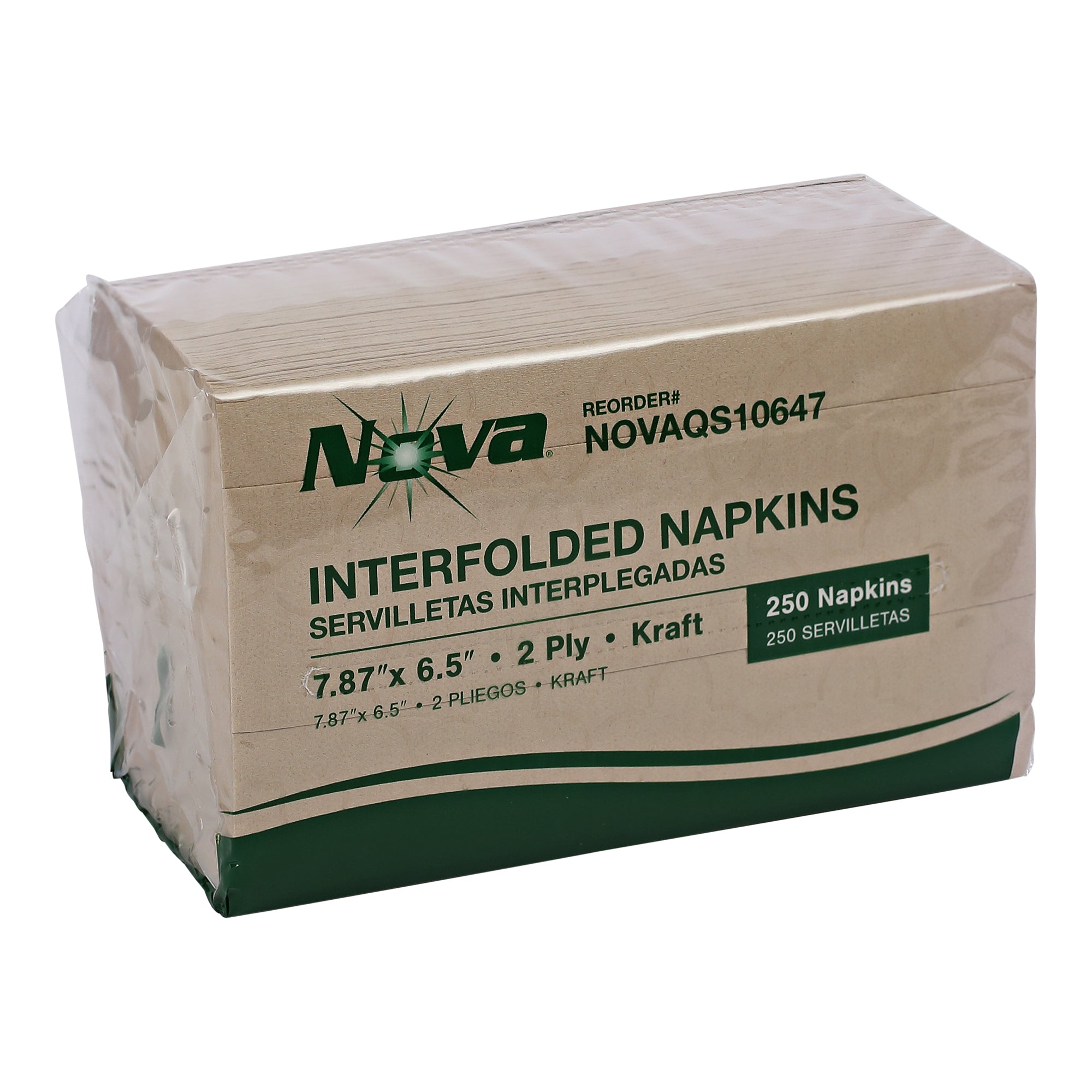 NOVA Kraft Interfold Dispenser Napkin 2-PLY 6000/Case