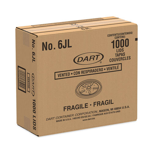 Dart 6JL Lids For 3.5oz to 6oz Foam Containers 1,000/Case