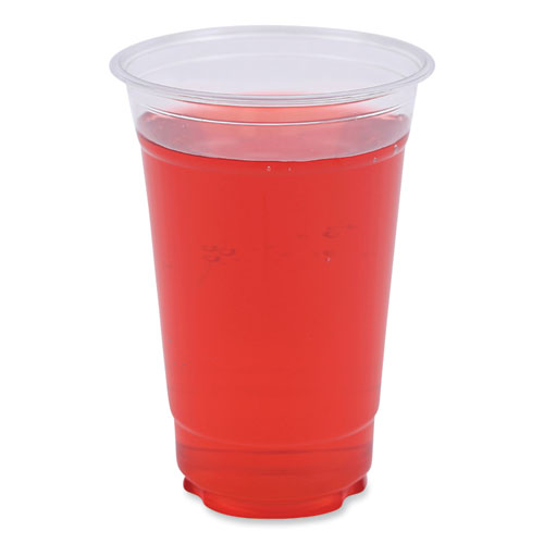 20 oz clear PET cold drink cup – bulk case of 1,000, recyclable plastic for smoothies & iced coffee.