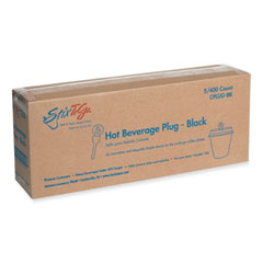 Beverage Plugs 2" Black 2,000/case