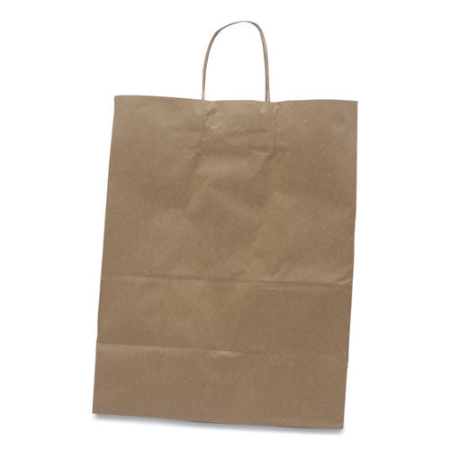 Dubl Life® Shopping Bags 13" x 7" x 17", Kraft, 200/Carton