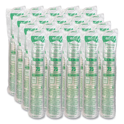 Dart 32AC 32 oz clear pedestal cold cup side view