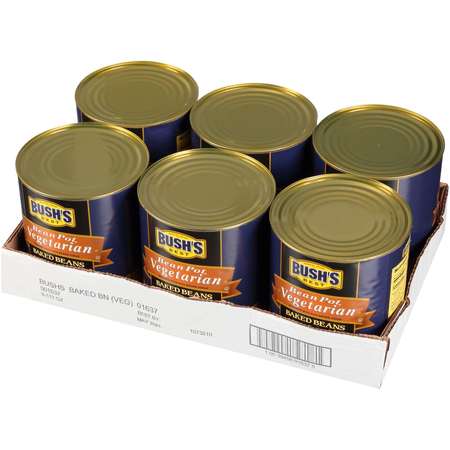 Bush's Best Vegetarian Baked Beans 6/#10 cans