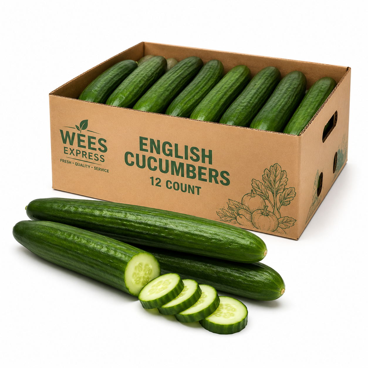 English Cucumbers 12CT