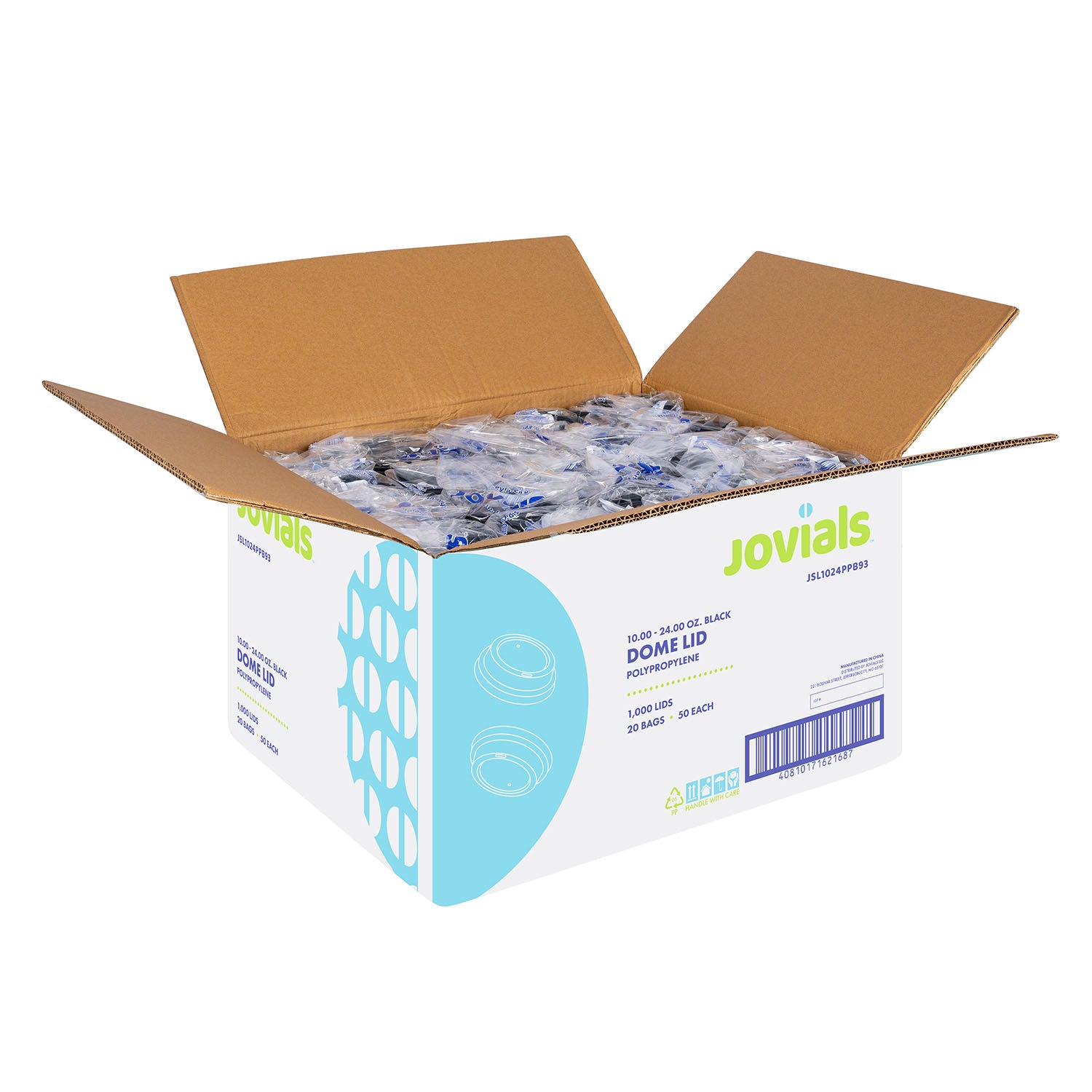 Jovials Sip Through Dome Lids 1,000/Case