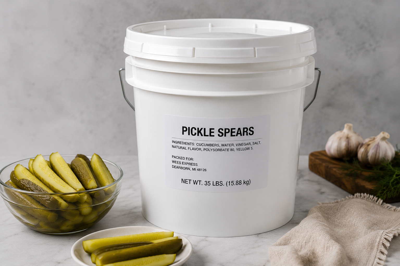 Pickle spears for restaurants and commercial foodservice