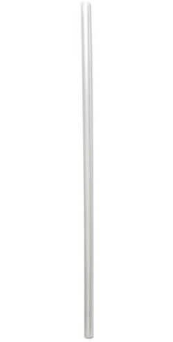 Boardwalk 10.25-inch clear polypropylene giant straw shown unwrapped, 1,000 per case