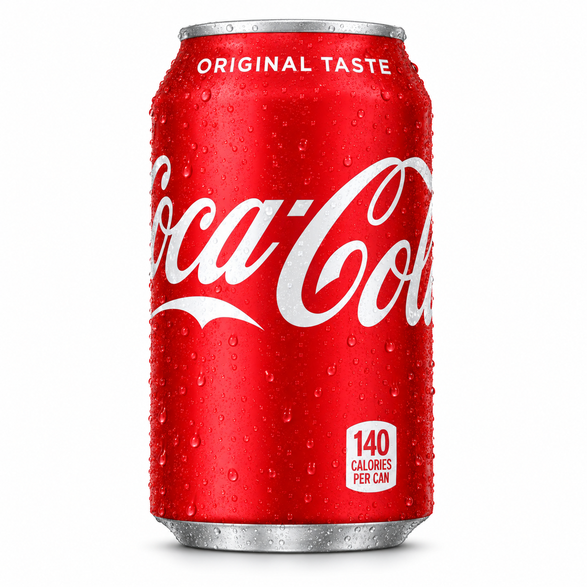 AI-assisted supporting image of a chilled Coca-Cola Original Taste 12 fl oz can