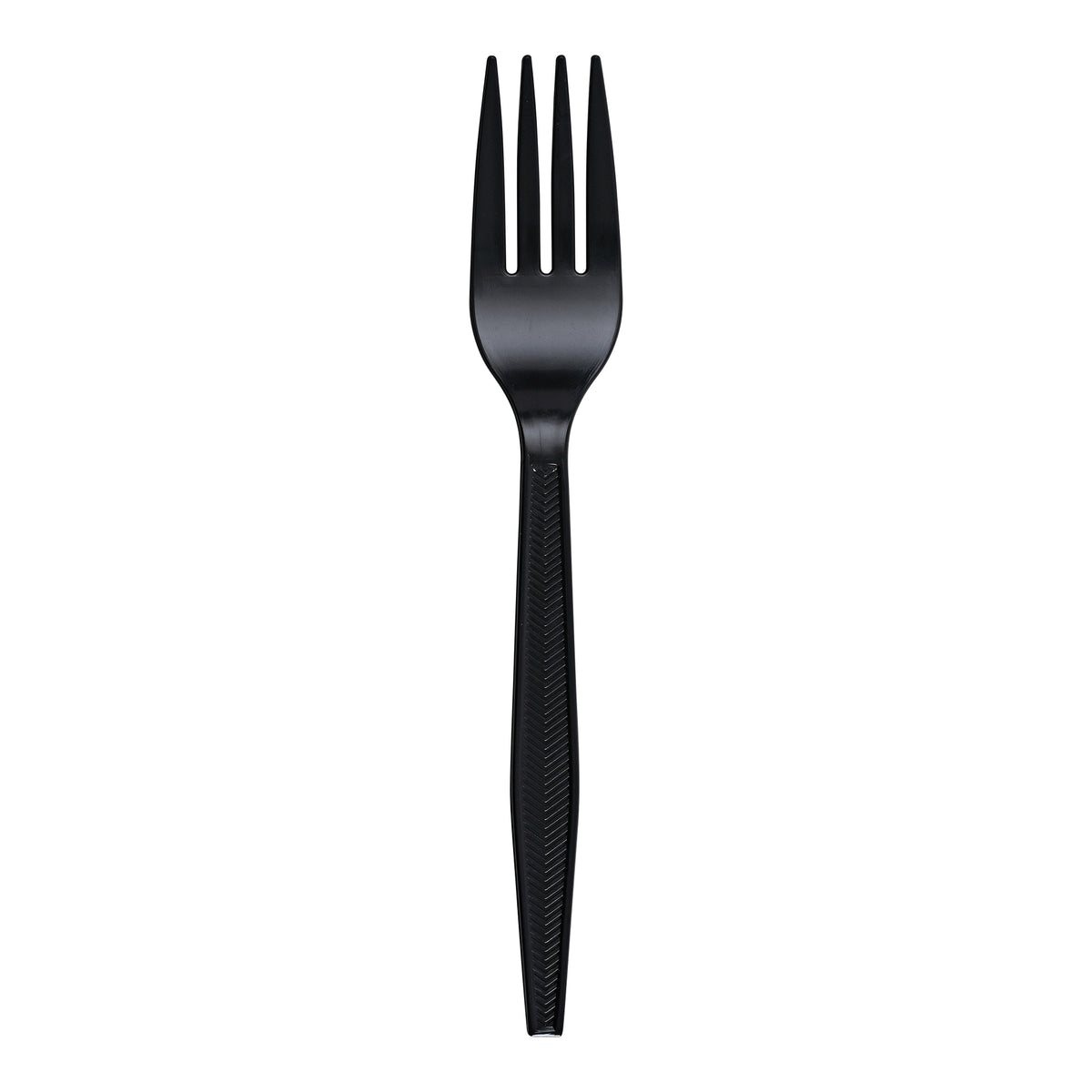 Empress E183001 heavyweight black polystyrene fork, 1,000 per case