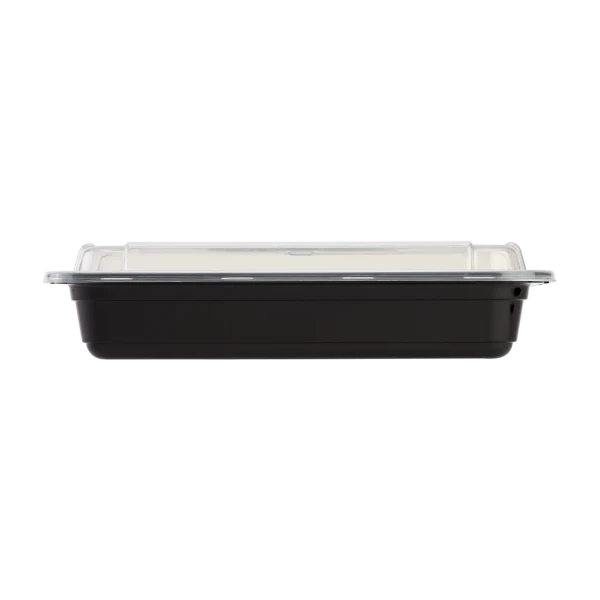 KARAT 28oz PP Plastic Microwavable Rectangle Container w/Lid Combo 150 Sets