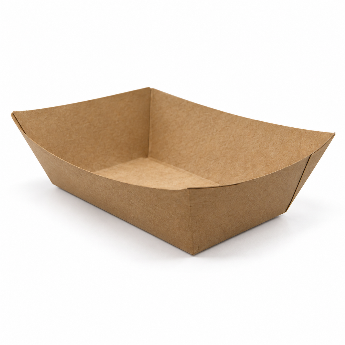 Nova NFT100-K 1 lb kraft food tray showing the empty interior