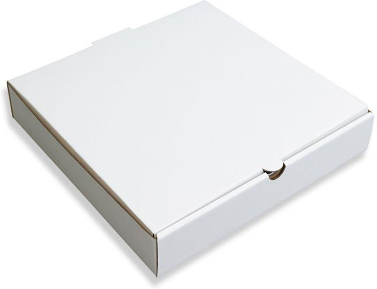 RiteBox PB0808 8 x 8 x 1.75 inch white corrugated pizza box, 50 per bundle