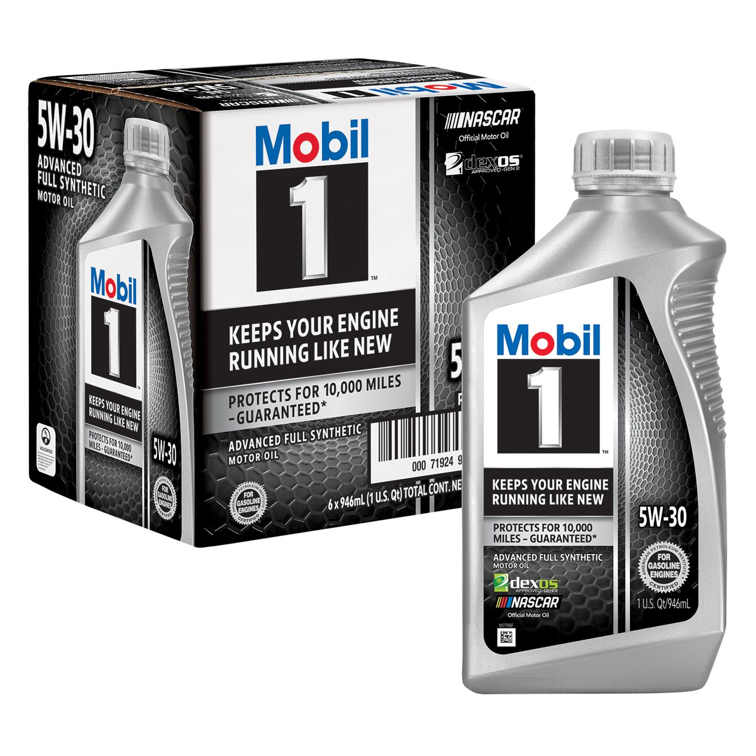 Mobil 1 5W-30 Motor Oil 6/1-quart Bottles