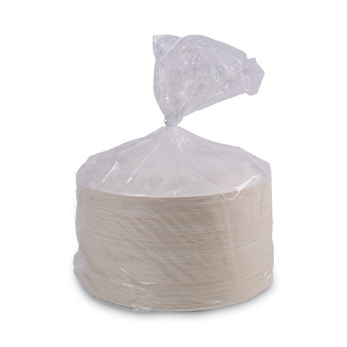9" White Bagasse Dinnerware 500/Cs
