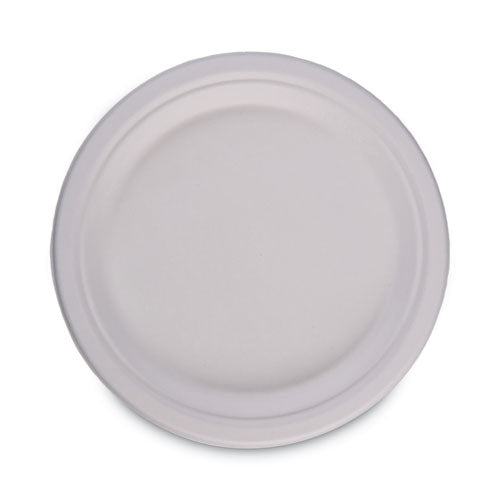 9" White Bagasse Dinnerware 500/Cs