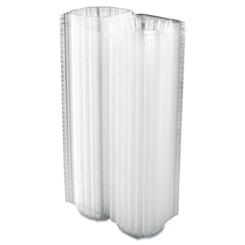C57PST1 ClearSeal Hinged-Lid Plastic Containers, 6 x 5 4/5 x 3, Clear, 500/Carton