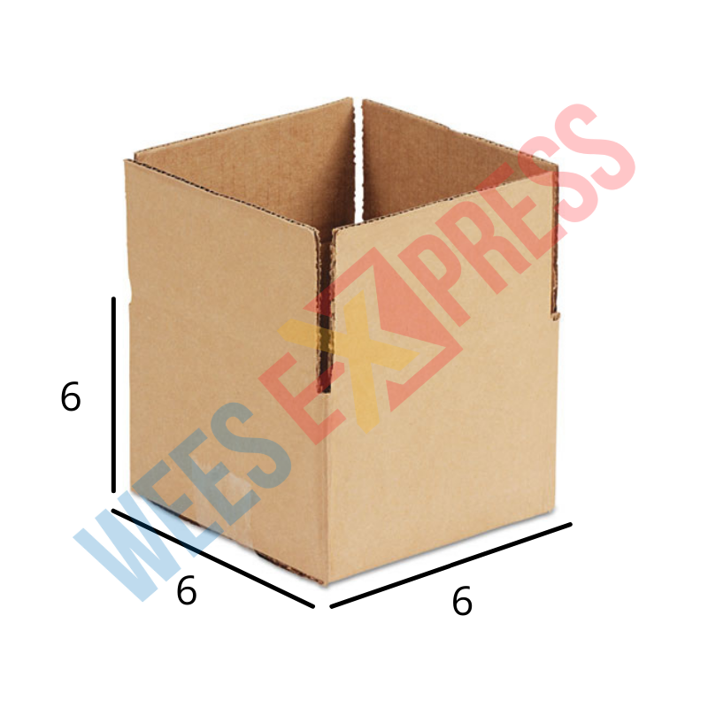 6 x 6 x 6 Cubed Fixed-Depth Shipping Boxes, Kraft 25/Bundle