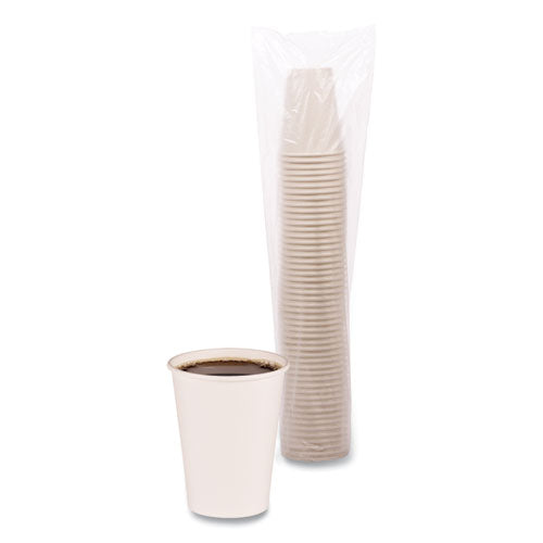 12oz, White Paper Hot Cups 1,000/Case
