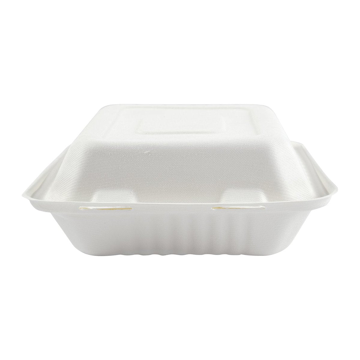 8X8X3" MEDIUM MOLDED FIBER DEEP HINGED LID CONTAINERS, CASE OF 200