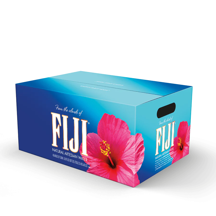 FIJI Water Case of 24 bottles, 500mL (16.9oz)