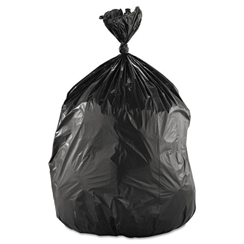 60 Gallon Low Density Trash Bags 1.2 mil, 38" x 58", Black, 100/Carton