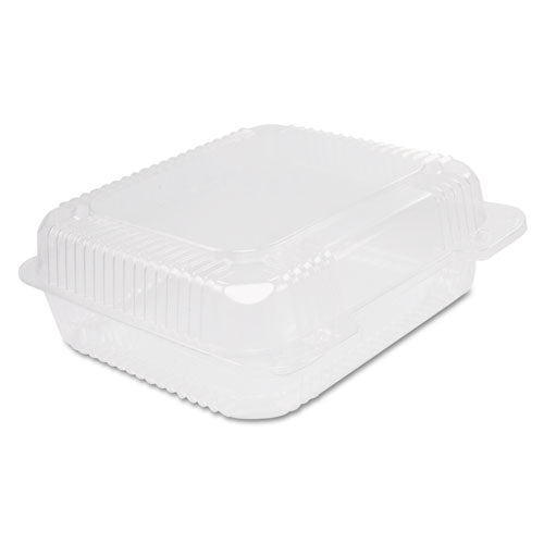 Staylock Clear Hinged Container, Plastic, 8 3/10 x 7 4/5 x 3, 125/Bag, 2BG/C