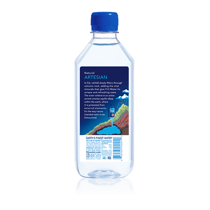 FIJI Water Case of 24 bottles, 500mL (16.9oz)
