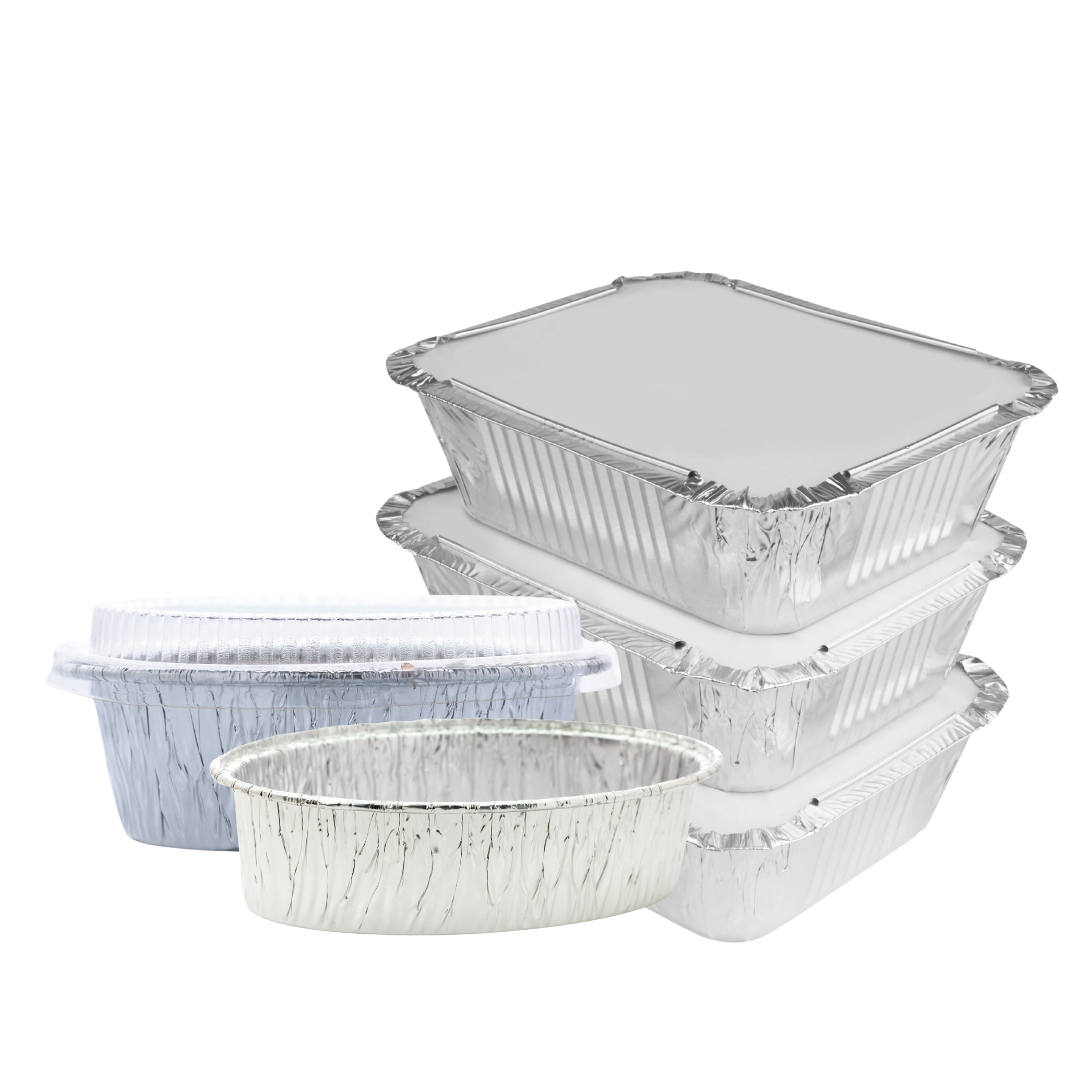 Aluminum Foil Rolls, Trays, & Lids