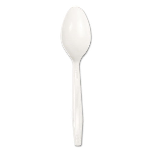 Sleek heavy Weight PP White Teaspoons 1,000/Case