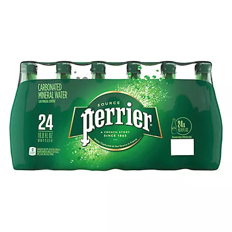 Perrier Natural Sparkling Mineral Water 16.9oz 24/Pack