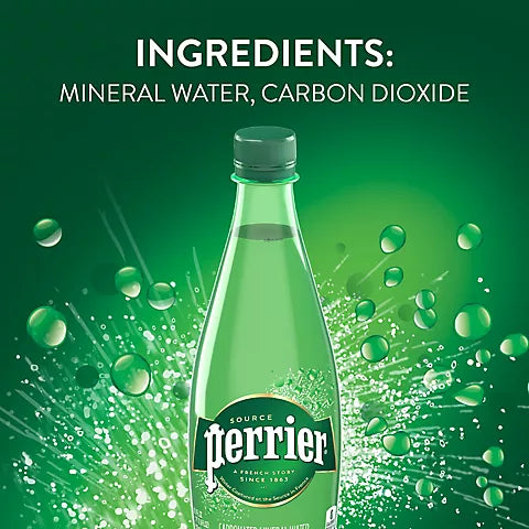 Perrier Natural Sparkling Mineral Water 16.9oz 24/Pack