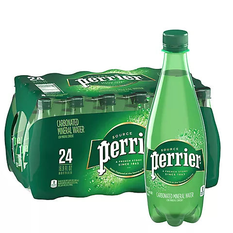 Perrier Natural Sparkling Mineral Water 16.9oz 24/Pack