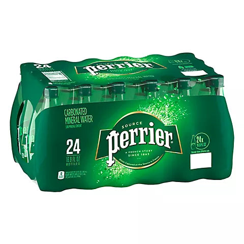 Perrier Natural Sparkling Mineral Water 16.9oz 24/Pack