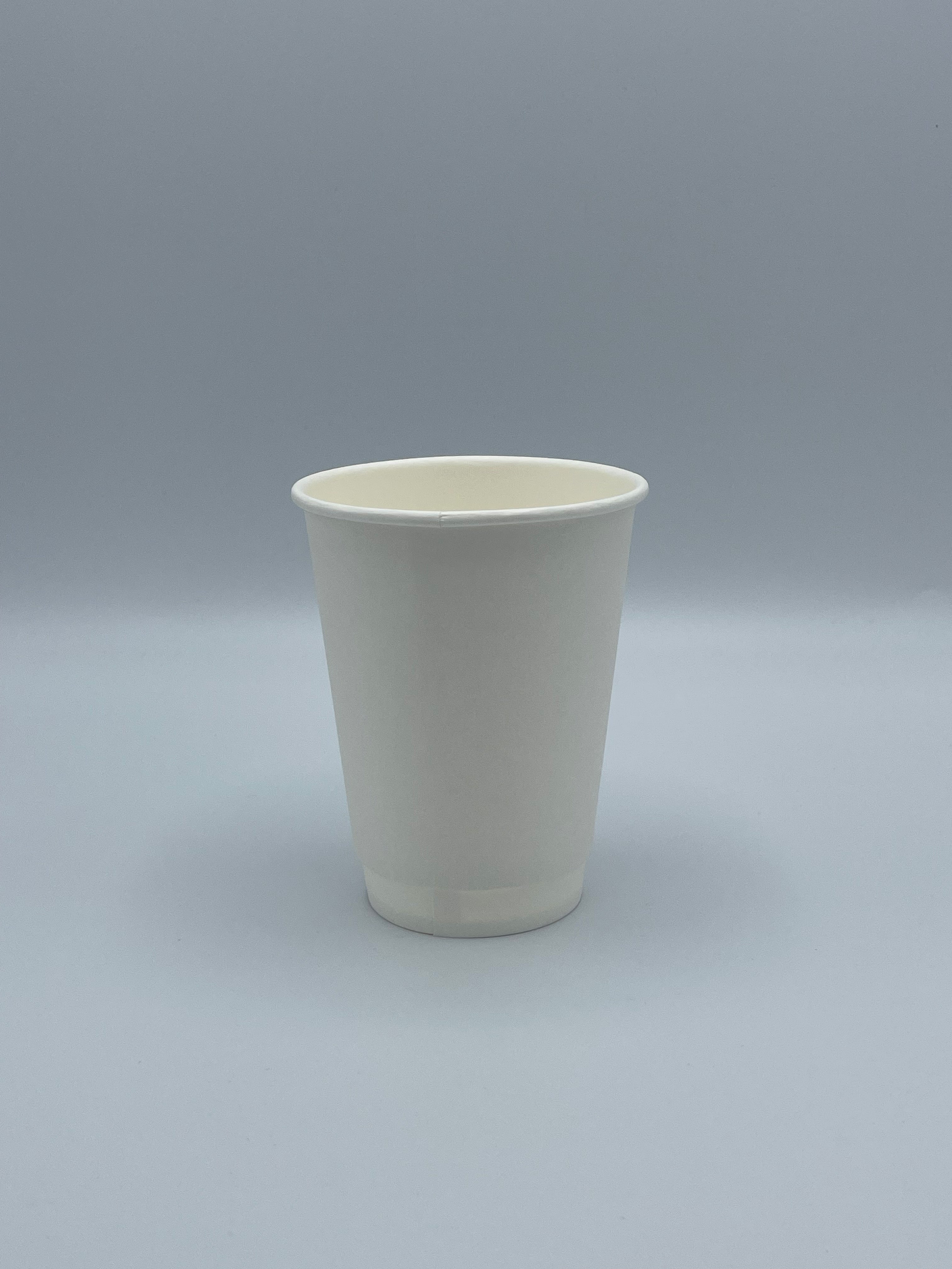 Jovials 12 oz White Double Wall Paper Hot Cups, 500/Case