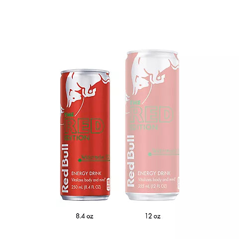 Red bull Energy Watermelon, 8.4 oz Can, 24/Carton