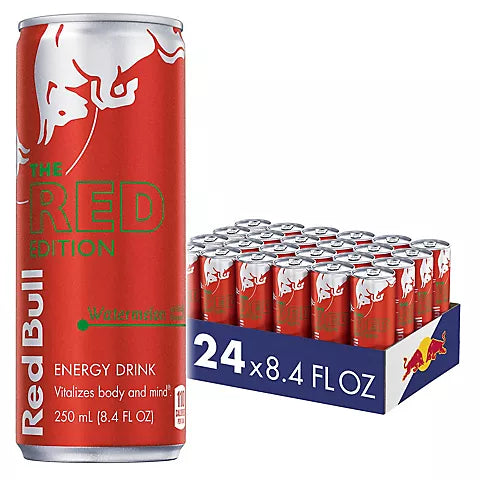 Red bull Energy Watermelon, 8.4 oz Can, 24/Carton