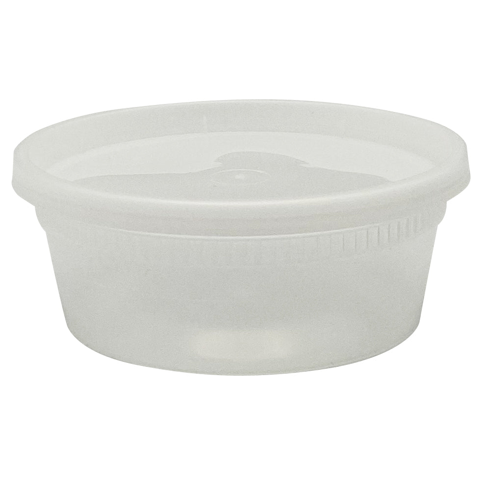 Empress 8 oz Clear PP Deli Container with Lid 240/Case
