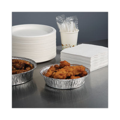 7" Round Foil Take-Out Pan - 500/Case