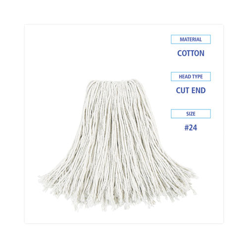 Cotton #24 Cut-End Mop Head 12/case